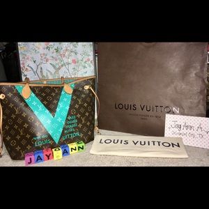 AUTH. LV ‘15 Limited Edit. Monogram V Neverfull MM